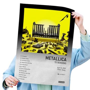 Imagem de Poster Autoadesivo 40x60cm Álbum 72 Seasons Metallica, heavy metal, Spotify