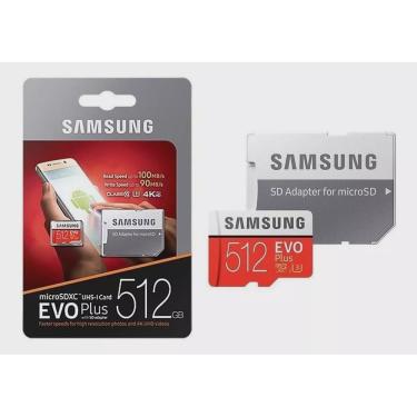 Imagem de Cartão Samsung Micro Sd Evo Plus 512gb 100mb/s Sdxc U3 4k Original