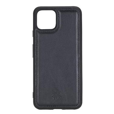 Imagem de Venito Capa de couro Lucca compatível com Google Pixel 4 (5,7 polegadas) – Extra segura com capa traseira acolchoada - Preto rústico