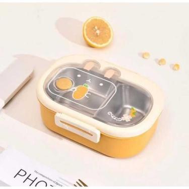 Imagem de Lancheira Infantil Para Comida Escola Bebê Passeio Marmita Termica De 