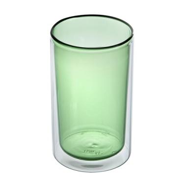 Imagem de Restaurantware - Forma Professional 385.6 g Copos de parede dupla, 12 copos laváveis na louça - Copos de vidro borossilicato verde, para micro-ondas, congeláveis, para servir bebidas quentes e frias