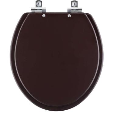 Imagem de Assento Sanitário Soft Close Ravena Marrom Fosco para vaso Deca