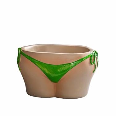 Imagem de Cinzeiros para homens fumar criatividade cinzeiro de mesa personalidade elegante resina material moderno simples para uso doméstico ornamentos de escritório (cor: verde, tamanho: B)