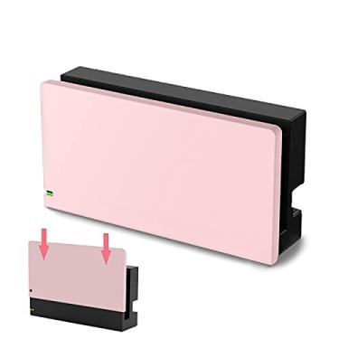 Imagem de TIKOdirect Custom Faceplate Cover for Nintendo Switch Charging Dock, Hard PC Slim Shell Anti-Scratch [No Screwdriver Installation] for NS Docking Station, Pink