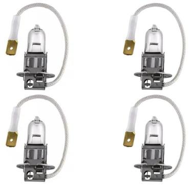 Imagem de Kit 4 lâmpada h3 halógena 55w  12v - TESLLA