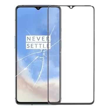 Imagem de Peças de substituição de telefone celular Para o OnePlus 7T Tela frontal lente de vidro externo (preto) Acessórios telefônicos