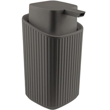 Imagem de Porta Sabonete Liquido Dispenser Álcool Gel Detergente Cozinha Banheiro Lavabo Moderno Luxo(Cinza Escuro)