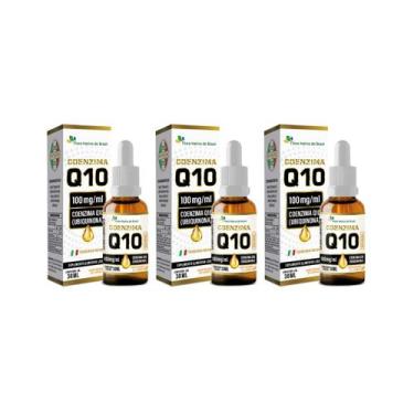 Imagem de Kit 3x CoenzimaQ10 Ubiquinona 100ml Flora Nativa do Brasil