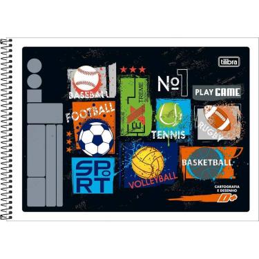 Imagem de Caderno Espiral de Desenho e Cartografia D+ 96 Folhas Feminino/Masculino Capa Flexivel Tilibra