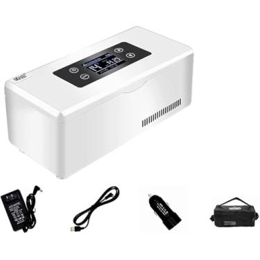 Imagem de Refrigerador De Caixa Térmica De Insulina, Refrigerador Elétrico Mini Caixa Térmica Bolsa Térmica Recipiente De Resfriamento De Insulina Elétrica Termostato Usb Adequado, No Battery