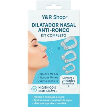 Imagem de Dilatador Nasal Magnético Anti-Ronco com Imã, Kit com 3 Unidades, Respiração Melhor e Sono Tranquilo, Reutilizável e Confortável