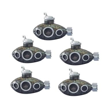 Imagem de Whtkoph Conjunto de Mini Figuras de para Decoração de Aquário - Brinquedo Infantil, Cor Bronze