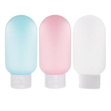 Imagem de Kit Viagem 3 Peças com Frascos de 60ml: Shampoo, Condicionador e Sabonete Praticidade e Higiene em Viagens