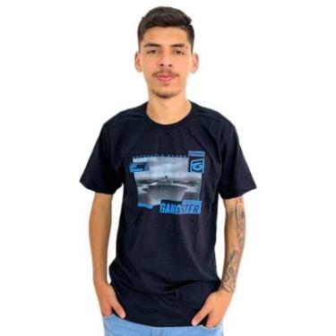 Imagem de Camiseta Masculina Gola Careca Básica Gangster Manga Curta-Masculino