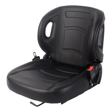 Imagem de Dawot Assento Universal Para Empilhadeira Com Cinto, Trator, Ângulo Ajustável De 70° A 120°, Encosto Dobrável Em Pvc, Cortador Grama Escavadeira, Minicarregadeira, Retroescavadeira, Trator Esteira,