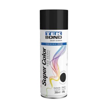 Imagem de Tinta Spray Preto Fosco 350ml Tek Bond