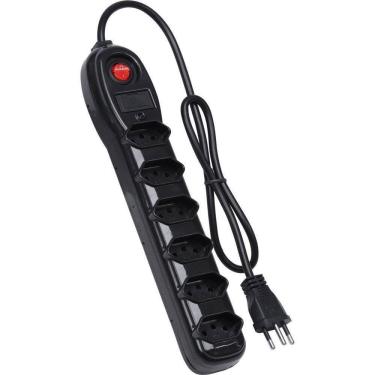 Imagem de Filtro De Linha 6 Tomadas Pp 0,75mm Comprimento 1mt