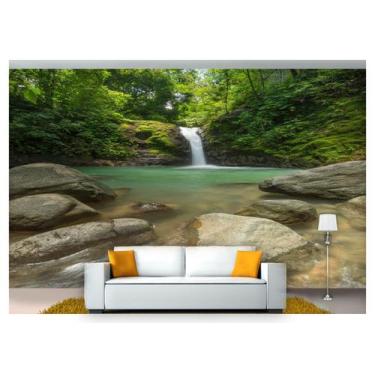 Imagem de Papel De Parede Cachoeira Natureza Mata 3D Nch127 - Você Decora