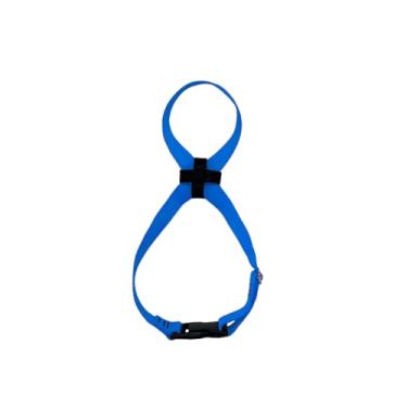 Imagem de Focinheira regulável para cães não machuca respirável confortável cachorro (Azul,Médio)