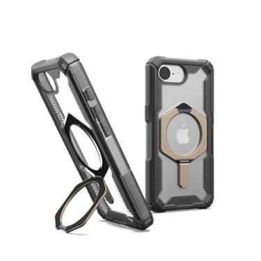 Imagem de URBAN ARMOR GEAR Capa UAG projetada para iPhone 16e com suporte integrado Plasma XTE - Compatível com MagSafe Capa protetora resistente à queda de grau militar, cinza/titânio