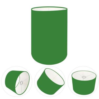 Imagem de Cúpula Abajur Cilíndrica Cp-8003 Ø15x20cm Verde Folha