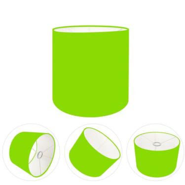 Imagem de Cúpula Abajur Cilíndrica Cp-8005 Ø18x18cm Verde Limão
