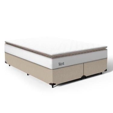 Imagem de Cama Box com Colchão de Molas Ensacadas Pillow Top Neve Queen 158cm - 