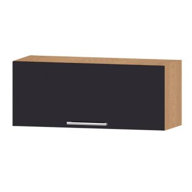 Imagem de Armário Aéreo Ditália Aspen 1Pt Carv/Preto CD-203 Cozy