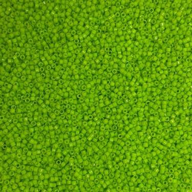Imagem de Miyuki Delica 11/0 contas de semente - contas de vidro a granel 5 gramas e tamanho 1,6 mm 1000 peças contas de semente de vidro verde pistache (DB2121)
