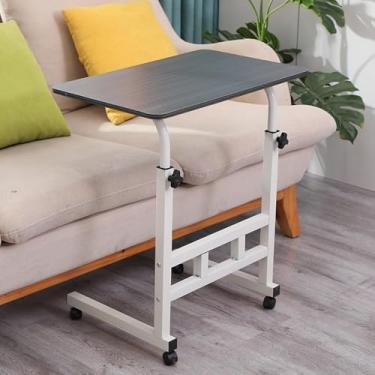 Imagem de Japard Mesa de pé pequena com rodas, mesa de pé móvel, mesa de pé portátil com rodas para caminhada, mesa de computador com altura ajustável, mesa alta
