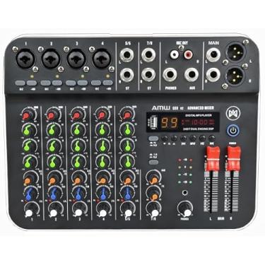 Imagem de AMW SX8 v2 Mesa de Som, 8 Canais, 99 Efeitos DSP, USB-C, Interface de Áudio