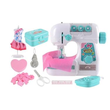 Imagem de KRDPMV Mini Máquina de Costura, Brinquedo, Faça Você Mesmo, Portátil, com Luz LED, para Meninas de 4 Anos Ou Mais, Presente