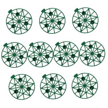 Imagem de Suporte de melancia, 10 pacotes de suporte de abóbora ventilado, suporte de melancia de plástico para jardim com suporte de 3 pés de suporte de plantas para melão, melada, abóboras/7,7