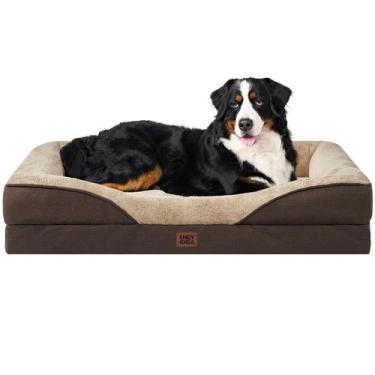 Imagem de Cama de cachorro EHEYCIGA Memory Foam XXL para cães extra grandes, mar