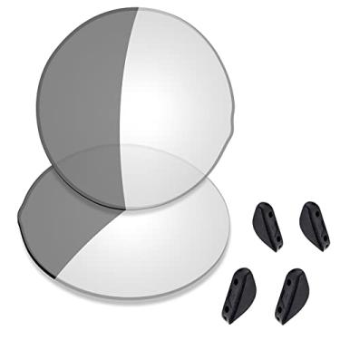Imagem de SAUCER Lentes de reposição premium e kits de borracha para óculos de sol Oakley Madman OO6019 High Defense - Ativado fotocromático