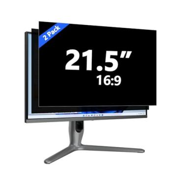 Imagem de Tela de privacidade de 21,5 polegadas para monitor de computador, proteção ocular, antirreflexo, luz azul, proteção de privacidade, tela de 53 cm, proporção 16:9 [pacote com 2]