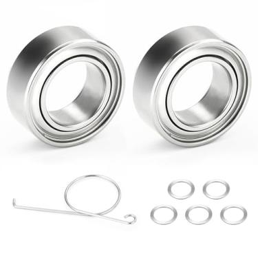 Imagem de Marvelure Kit de acessórios de maçaneta de molinete de pesca, rolamentos de esferas de aço inoxidável atualizados blindados em ambos os lados para bobinas Shimano, Daiwa e Penn (DDL-740ZZ 4 * 7 * 2,5