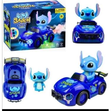 Imagem de Carro de Brinquedo do Stitch com Luzes, Som, Fumaça e Movimento - Sobe