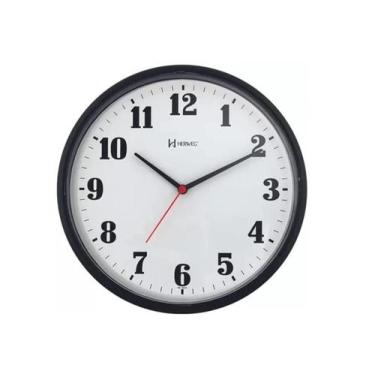 Imagem de Relógio De Parede Decorativo Para Cozinha Herweg 6126-34, Branco