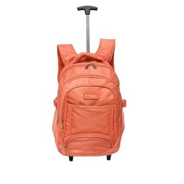 Imagem de Mochila De Rodinha Estilo Executiva Escolar Com Alças De Costa Resiste