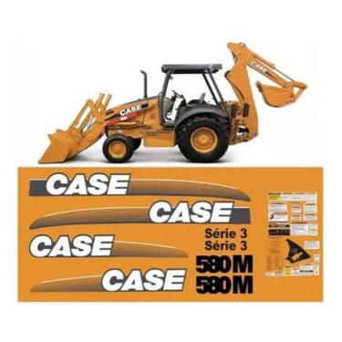 Imagem de Kit Adesivos Case 580M Série 3 Para Retroescavadeira