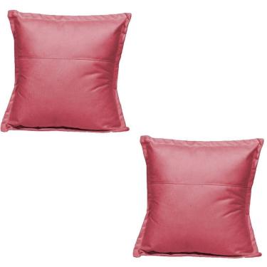 Imagem de Kit 2 Almofadas Decorativa Cheia Fofinha Para Sofá Cadeira Poltrona 42 Cm Suede