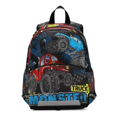 Imagem de Mochila Litebear Monster Truck Lane Track para crianças