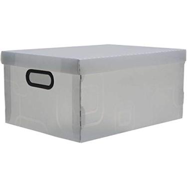 Imagem de Caixa Organizadora Grande 42x31x20cm. Cristal - Dello