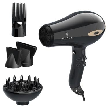 Imagem de MHD PROFESSIONAL Secador De Cabelo Turmalina 1875W, Leve, Silencioso, Com 2 Velocidades E 3 Configurações Aquecimento, Motor Ca Secagem Rápida, Difusor Concentrador Pente