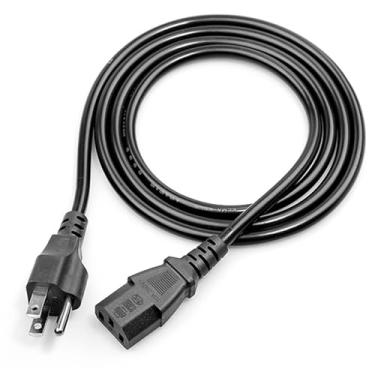 Imagem de 6FT 3 Prong Universal Power Cord Computer Monitor Cable C13 Plug for ION Block Rocker Speaker, Superfit, BowFlex, Sole F63 F80 Treadmills,Samsung Lg Panasonic Dynex Philips Toshiba TV Replacement
