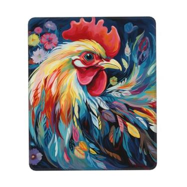 Imagem de Mousepad pequeno tapete de rato com base de borracha antiderrapante arte colorido frango mousepads para homem mulher computador mousepad para mouse sem fio tapete de teclado tapete de mesa para jogos