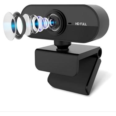 Imagem de Webcam Full HD 1080p Premium com Microfone USB Plug & Play Foco Automático Compatível com Zoom Teams Meet Skype – Videochamadas Aulas Online Home Office Streaming Reuniões em PC e Notebook