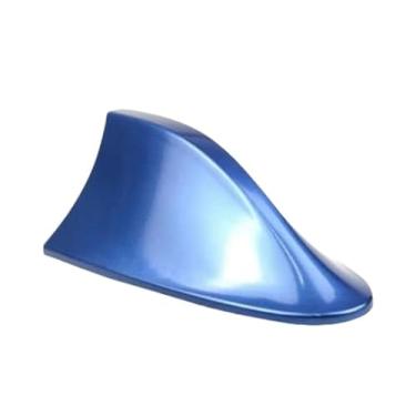 Imagem de Antena Veículo Automotivo Shark Tipo Barbatana Tubarão Universal Esportiva Funcional Recepção Rádio Sinal AM FM Teto Carro Universal Cores (AZUL Shark Barbatana Tubarão)