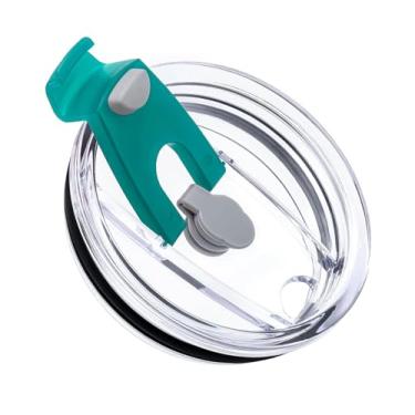 Imagem de Tampa de copo de substituição de 850 g, tampa à prova de derramamento e resistente a respingos para copo de viagem de aço inoxidável de 850 g Yeti, Rambler, Ozark Trail e mais copo refrigerador (verde